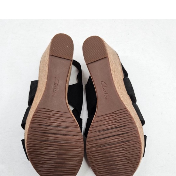 EUC Clarks Suede Wedges - Picture 8 of 11